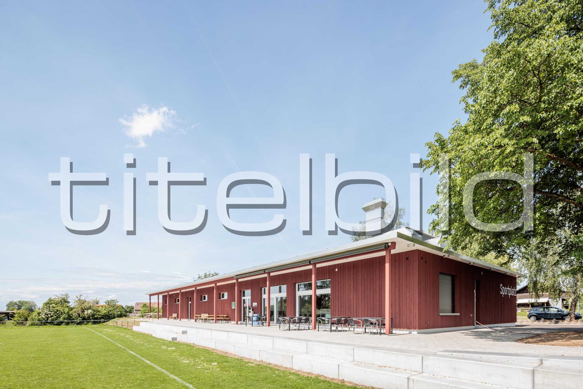 Projektbild-Nr. 0: Neubau Garderobengebäude Sportplatz Barzloo
