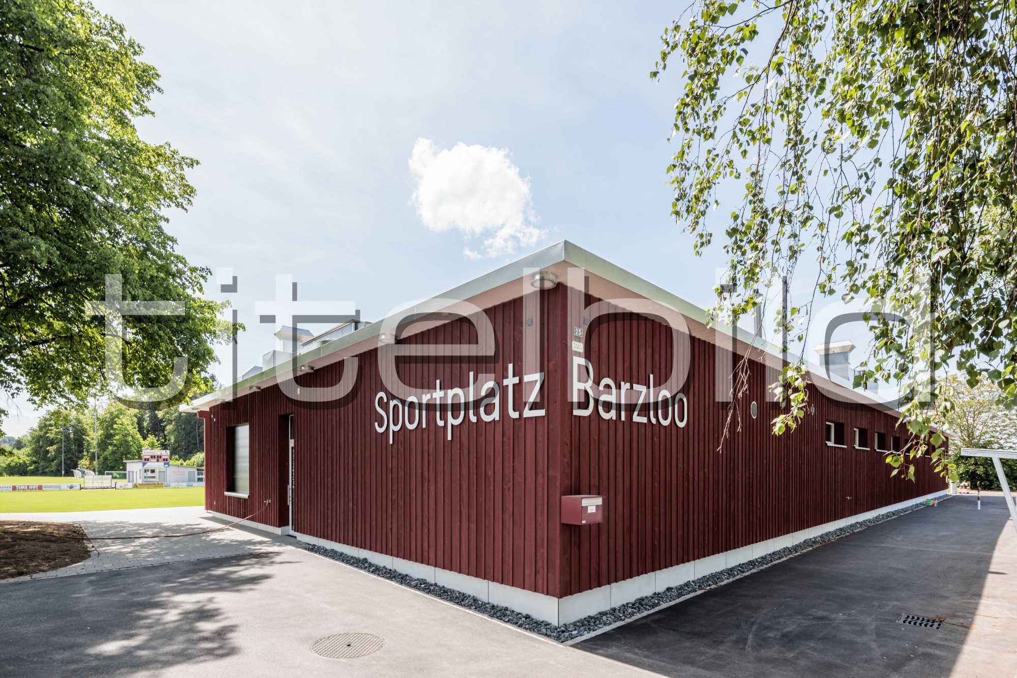 Projektbild-Nr. 2: Neubau Garderobengebäude Sportplatz Barzloo