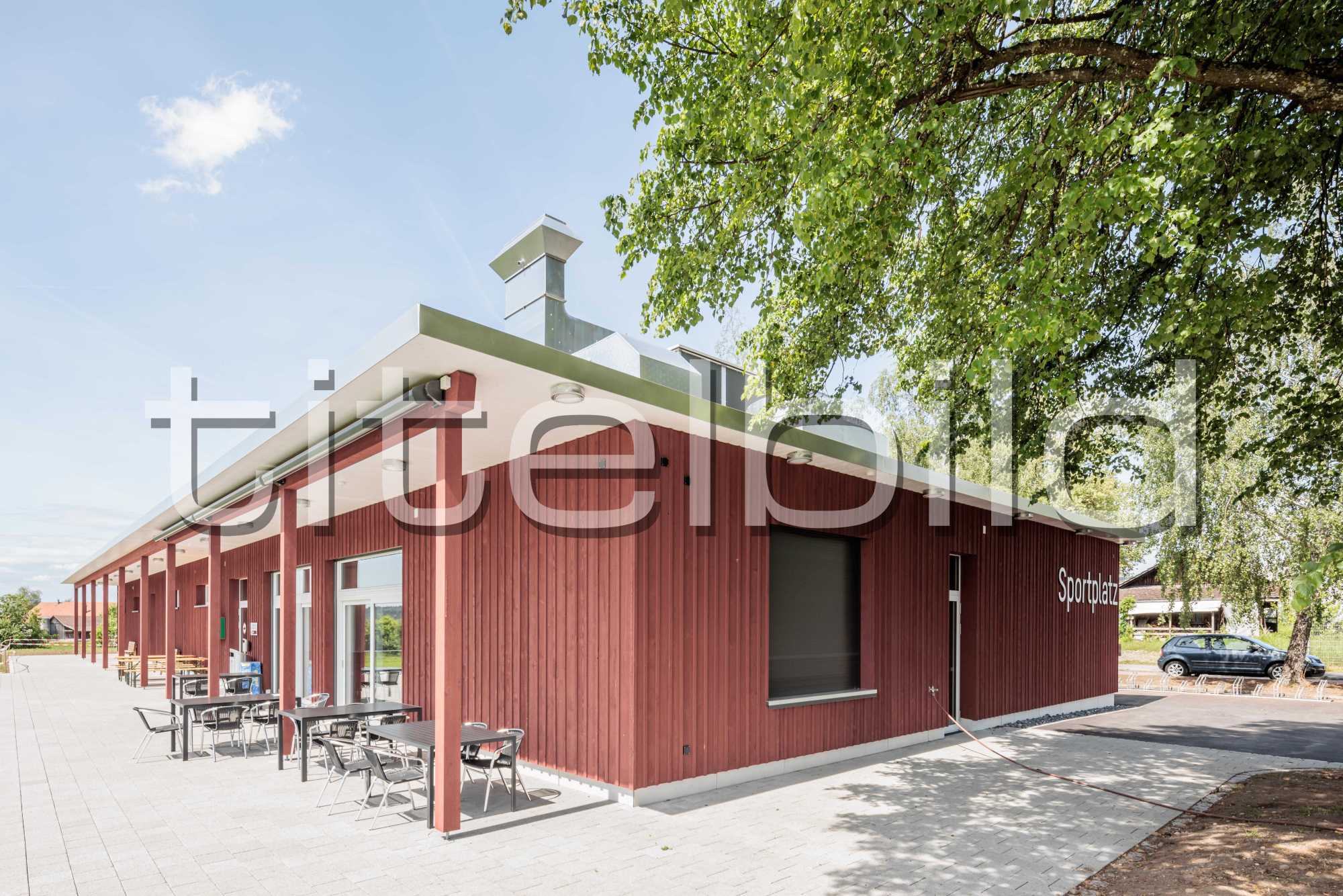 Projektbild-Nr. 4: Neubau Garderobengebäude Sportplatz Barzloo