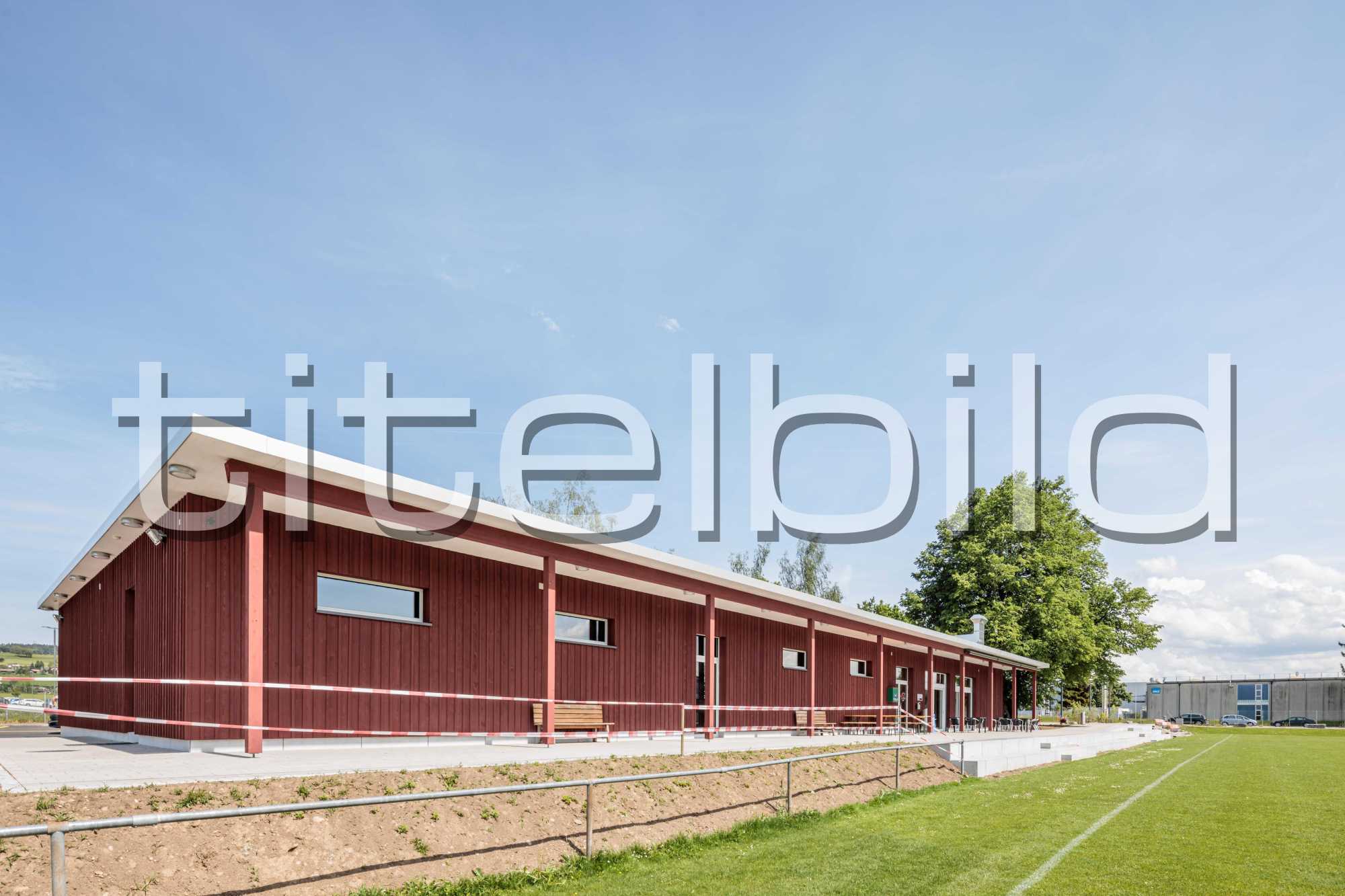 Projektbild-Nr. 6: Neubau Garderobengebäude Sportplatz Barzloo