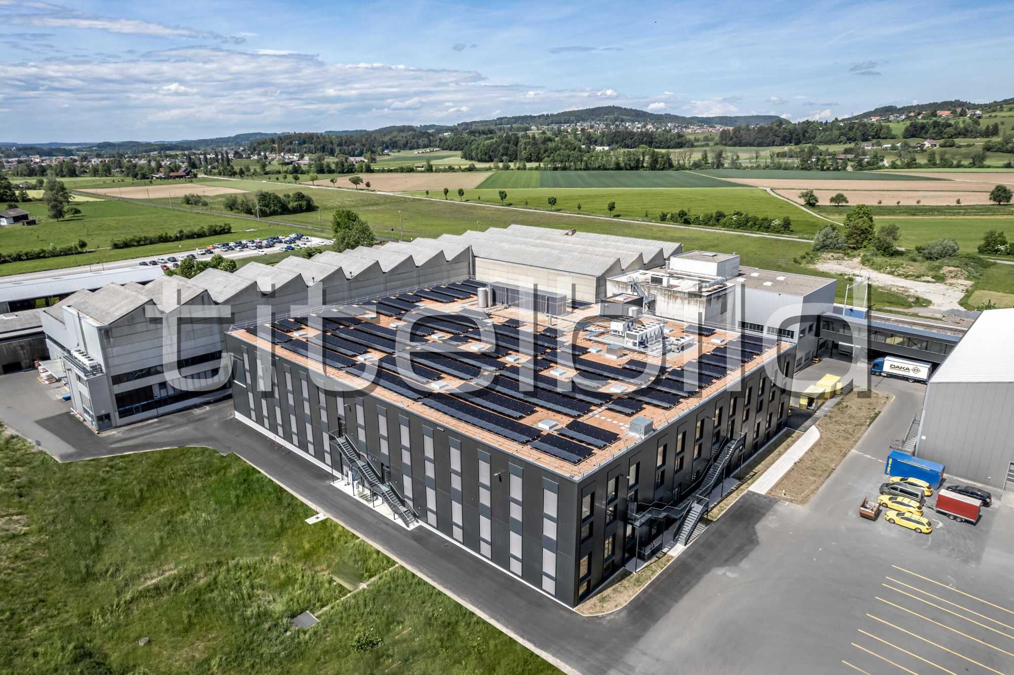 Projektbild-Nr. 2: Neubau FF1 HUBER+SUHNER AG