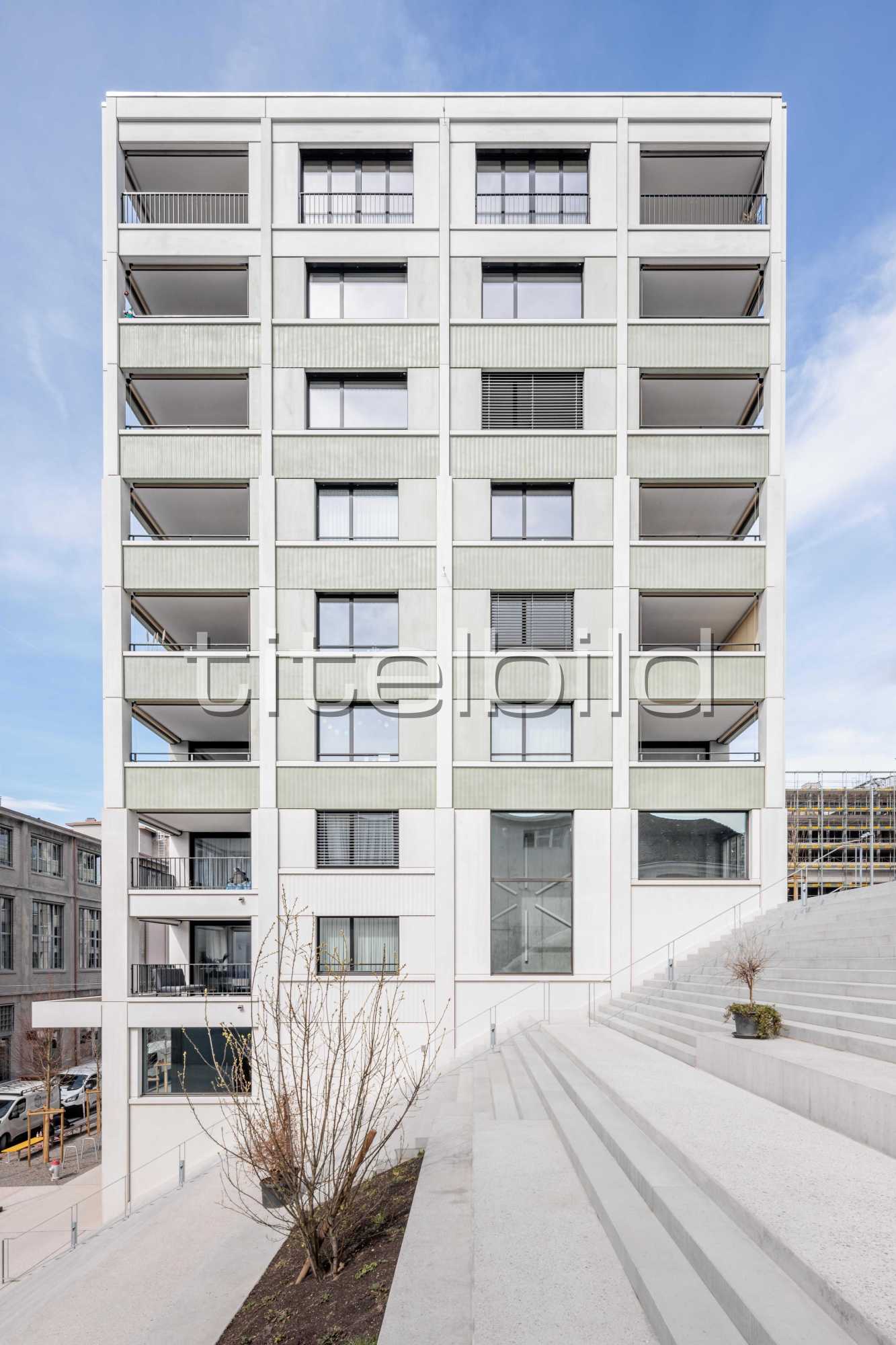 Projektbild-Nr. 1: Wohn- und Geschäftsüberbauung Papieri-Areal - Baubereich A