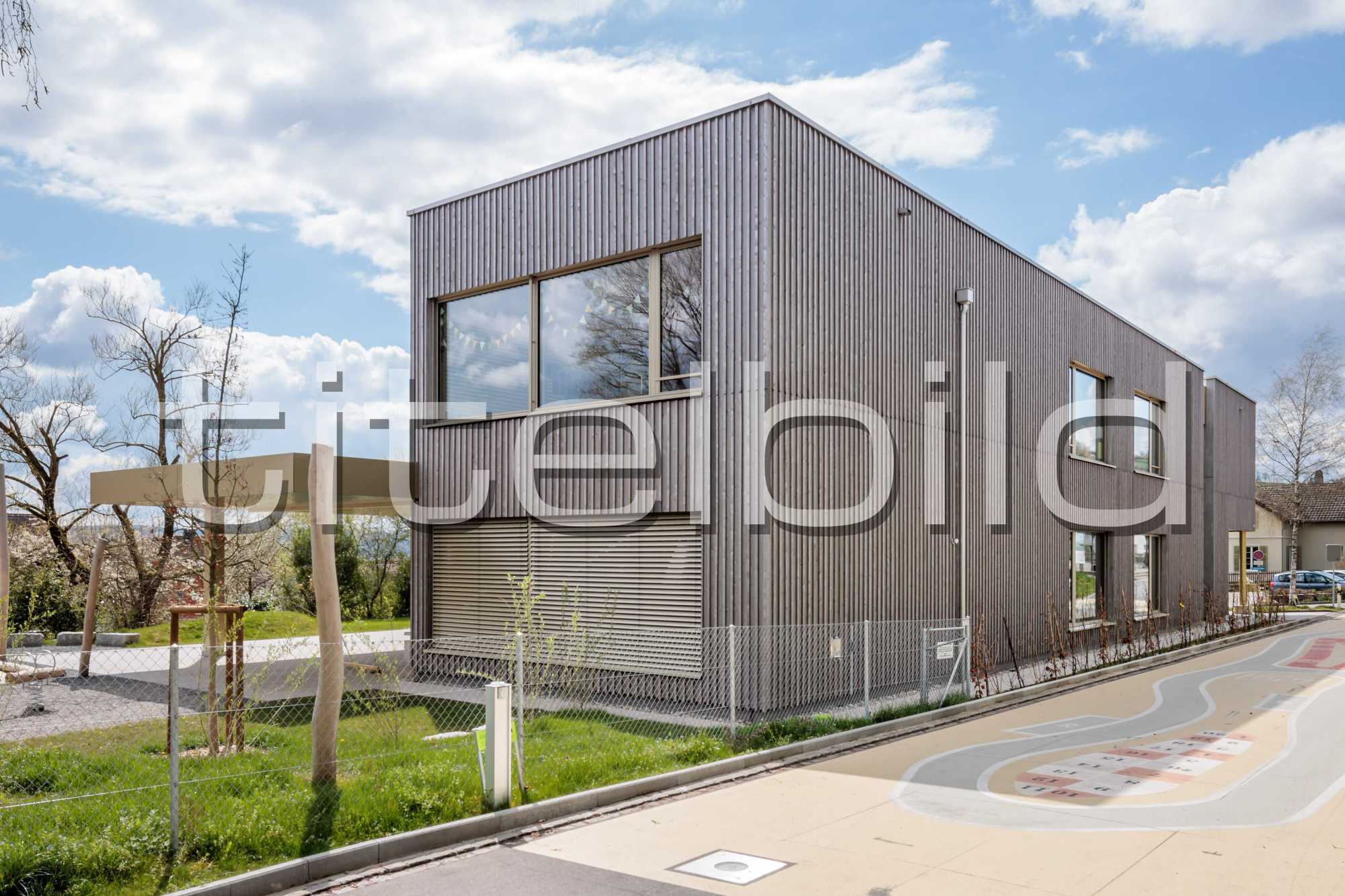 Projektbild-Nr. 1: Neubau Kindergarten und Primarschule Hallau